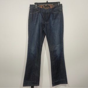 Elie Tahari dark wash bootcut straight leg women’s jeans size 8